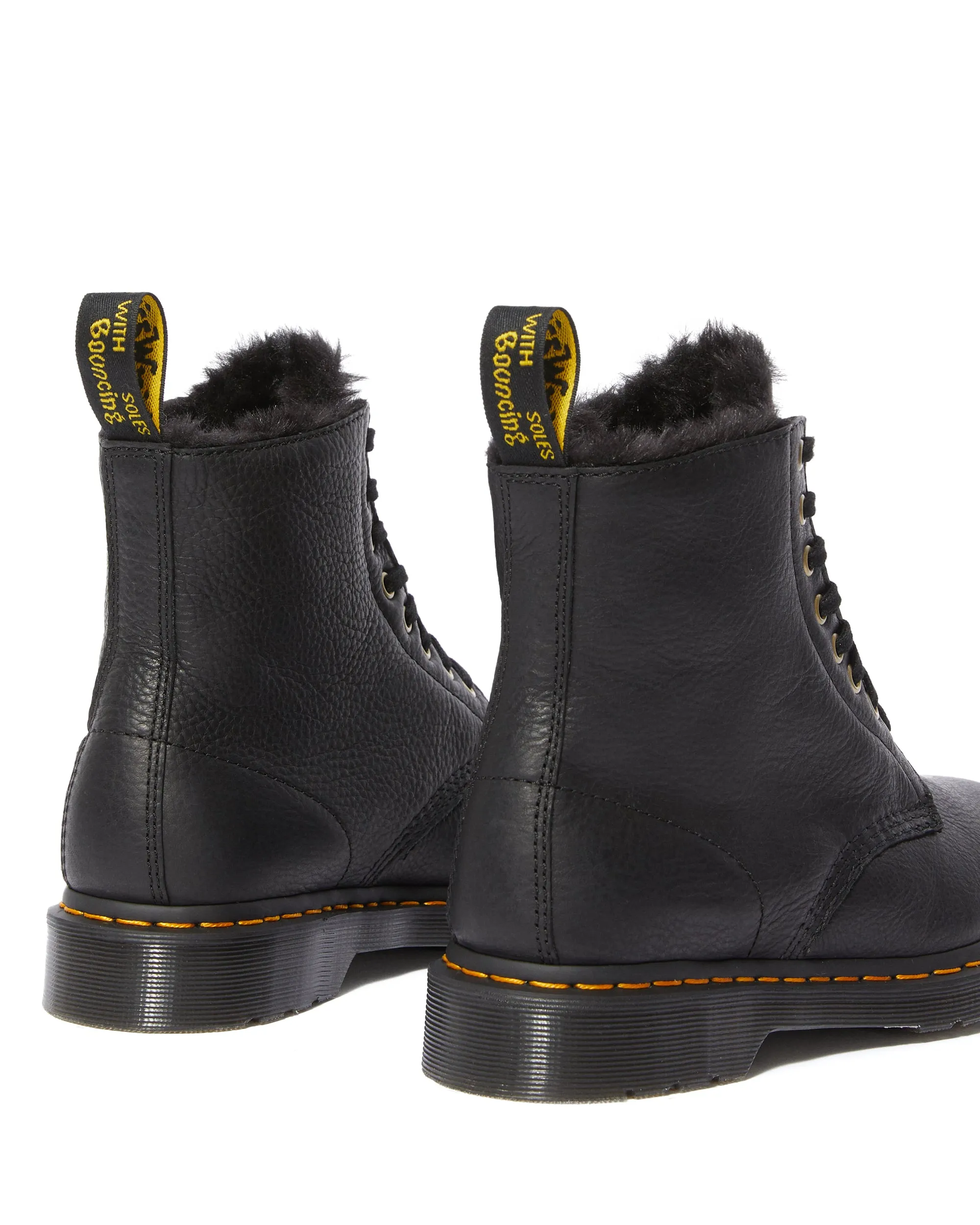 1460 Pascal Fur Lined Black Ambassador Boots