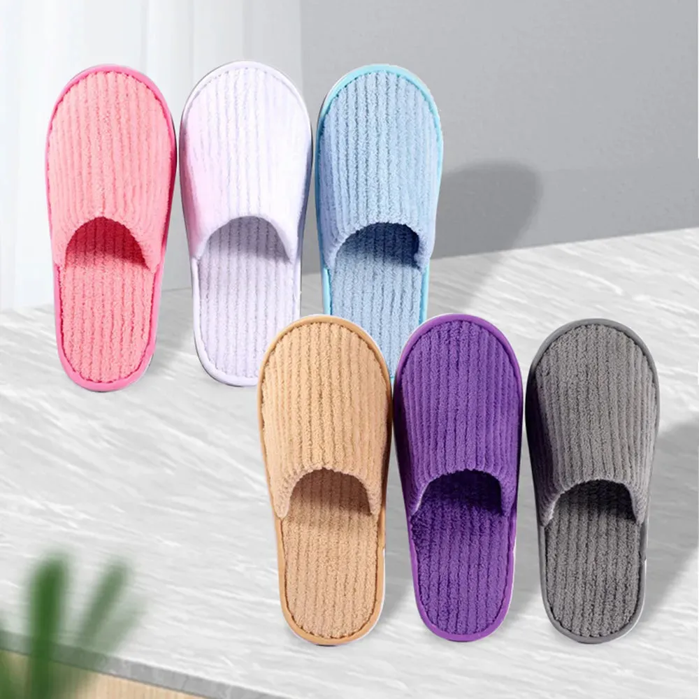 1Pair Winter Warm plush Slippers for Women Men Home shoes Nonslip Slides Fluffy Slippers Couple Indoor Bedroom House Slippers