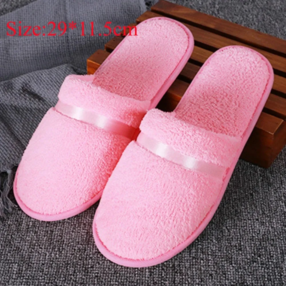 1Pair Winter Warm plush Slippers for Women Men Home shoes Nonslip Slides Fluffy Slippers Couple Indoor Bedroom House Slippers