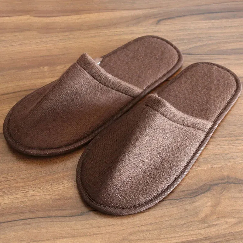 1Pair Winter Warm plush Slippers for Women Men Home shoes Nonslip Slides Fluffy Slippers Couple Indoor Bedroom House Slippers