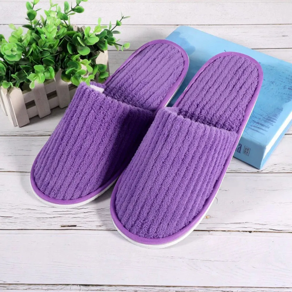 1Pair Winter Warm plush Slippers for Women Men Home shoes Nonslip Slides Fluffy Slippers Couple Indoor Bedroom House Slippers