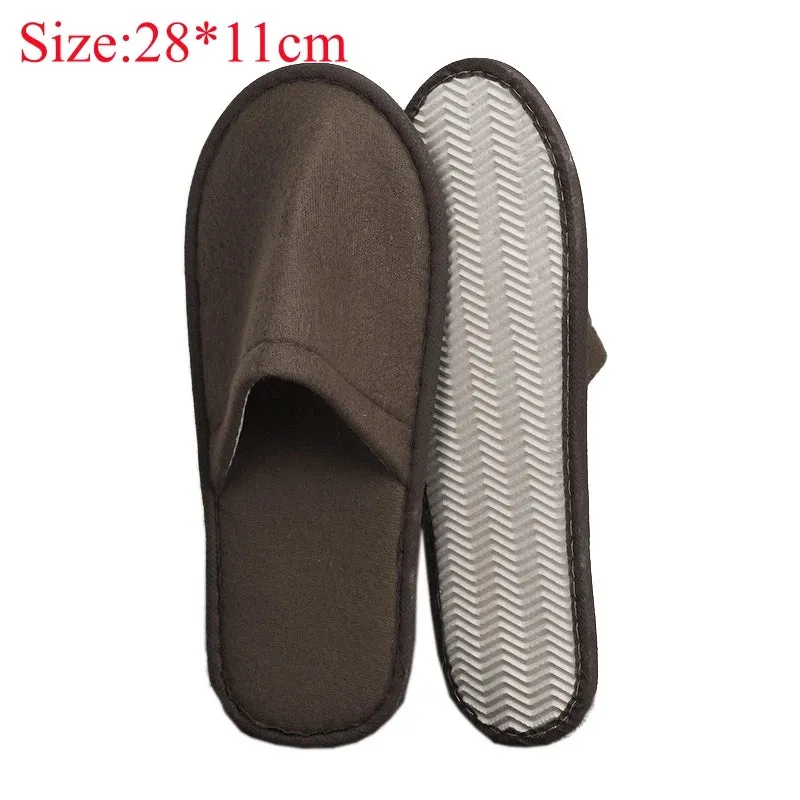 1Pair Winter Warm plush Slippers for Women Men Home shoes Nonslip Slides Fluffy Slippers Couple Indoor Bedroom House Slippers