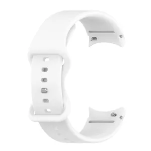 20mm simple silicone watch strap  for Samsung Galaxy Watch 4 - White