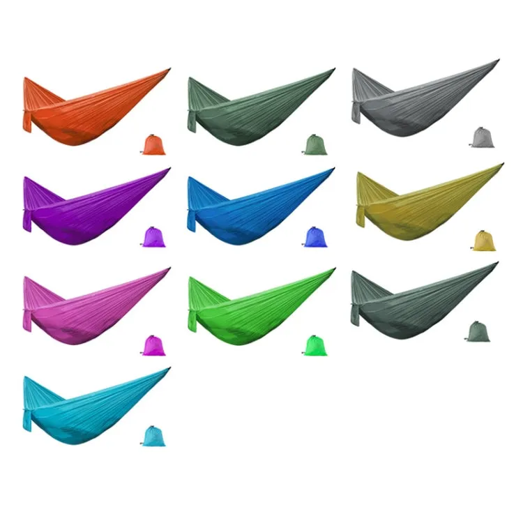 245 x 90cm Outdoor Hammock Camping Nylon Single Swing, Random Color Delivery