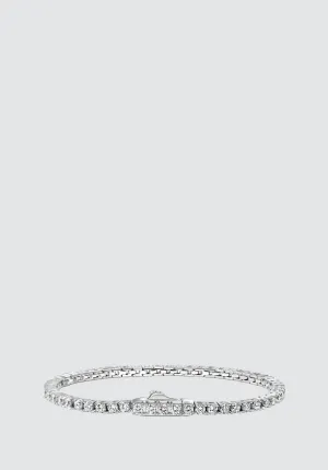 4 Carat Straight Line Tennis Bracelet