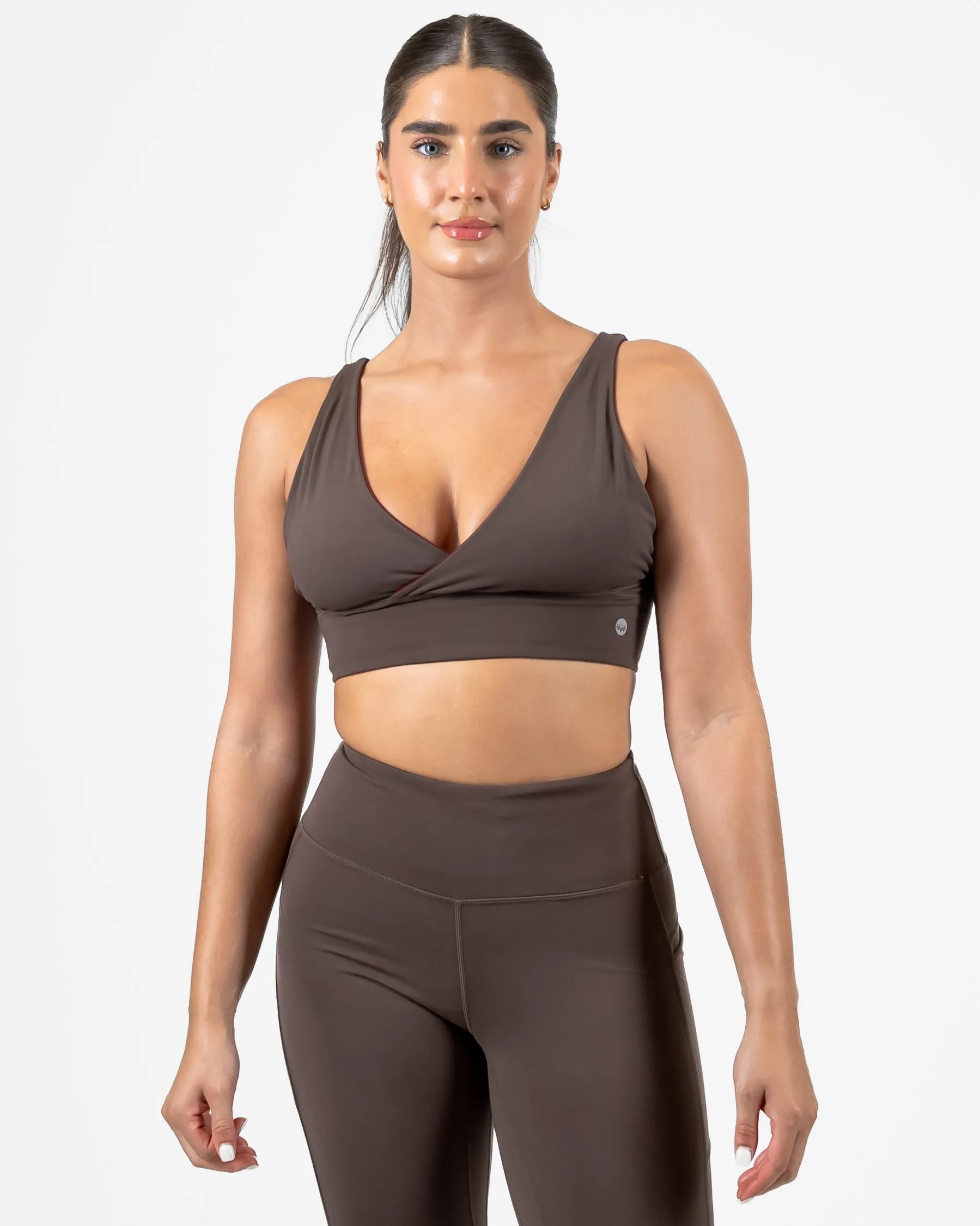 4-in-1 Salutation Sports Bra - Mulberry/Espresso - FINAL SALE