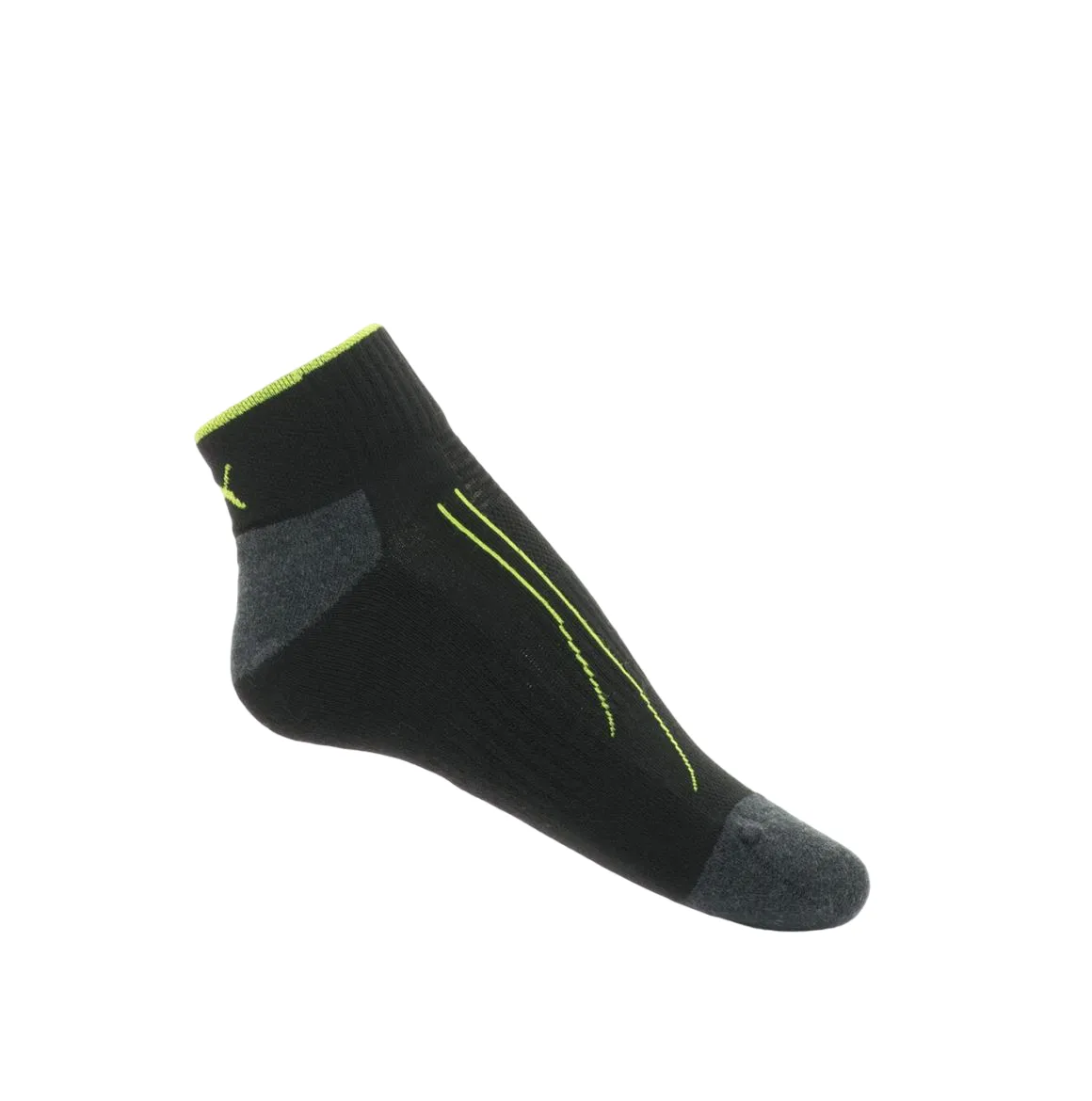 6 x Unisex Puma Performance Training Quarter Crew Black Socks