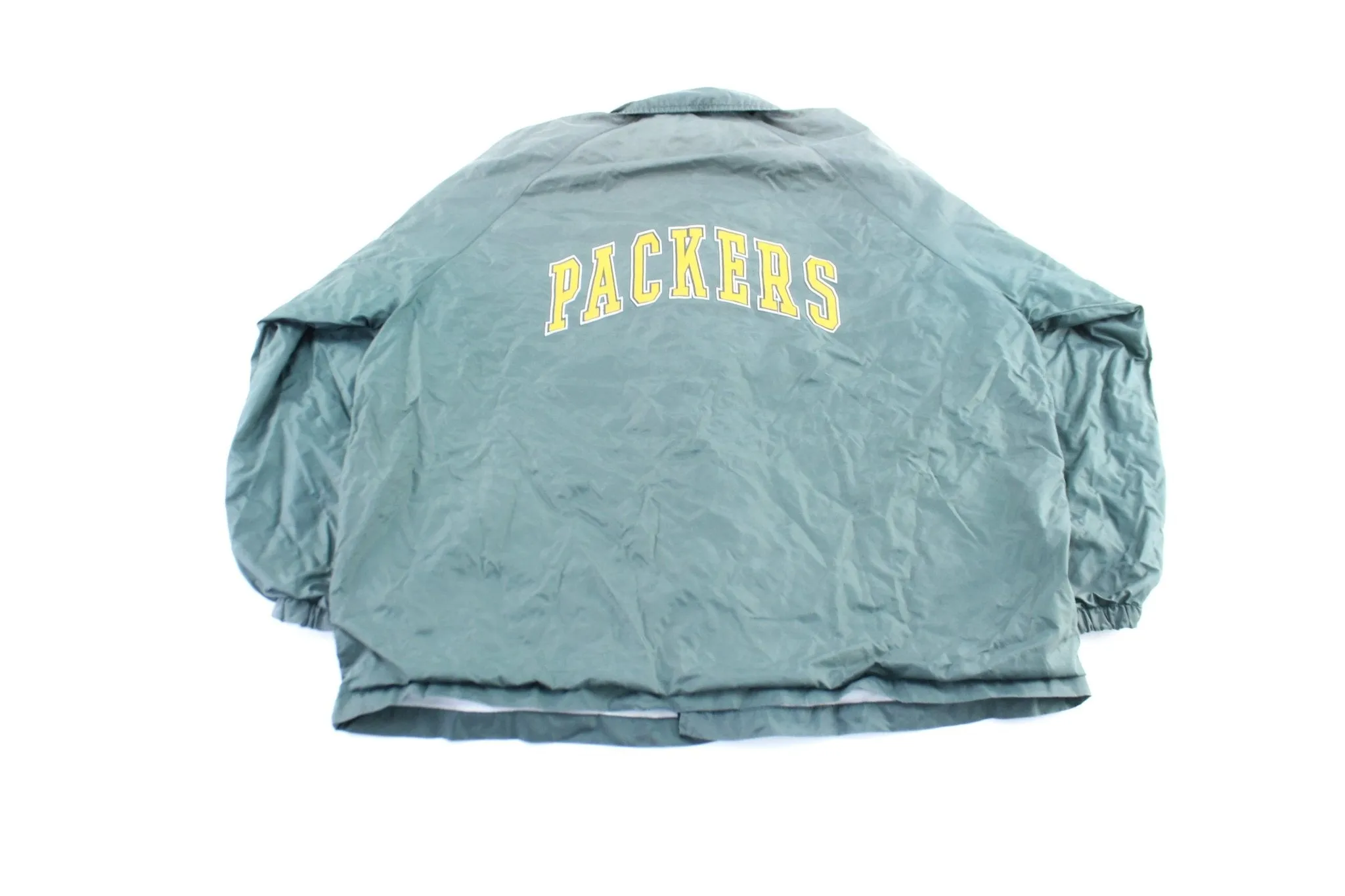 90's Green Bay Packers Logo 7 Windbreaker Jacket