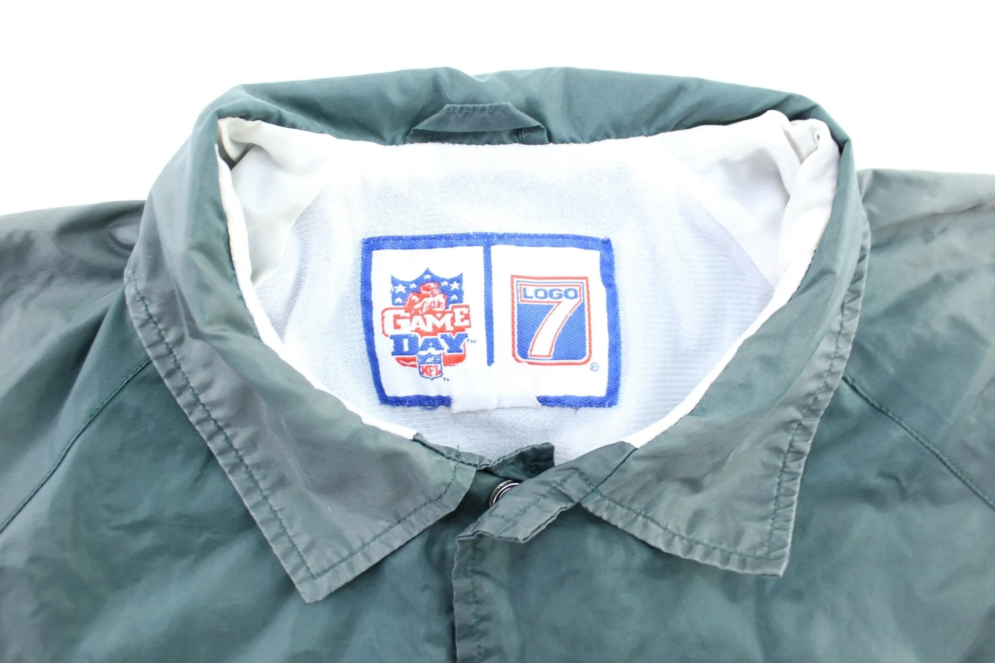 90's Green Bay Packers Logo 7 Windbreaker Jacket