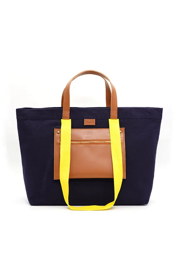 A and S Accessories Canvas shopper with contrast handles