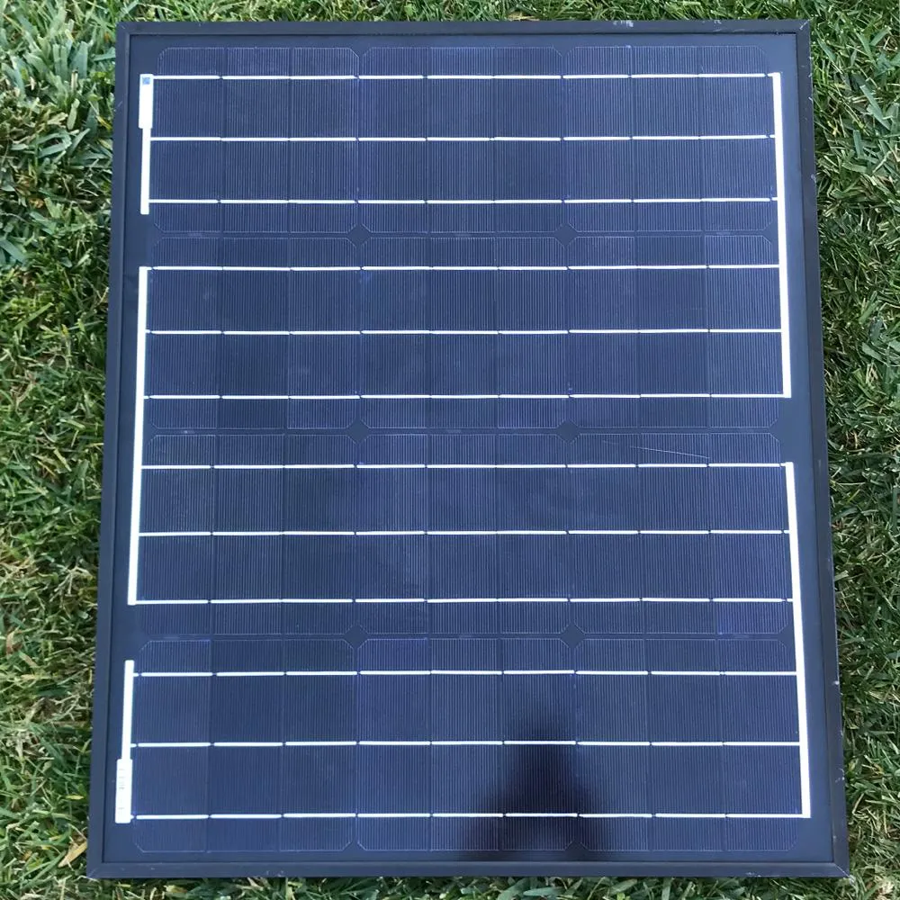 ACOPOWER 50 Watts All Black Mono Solar Panel, 12V