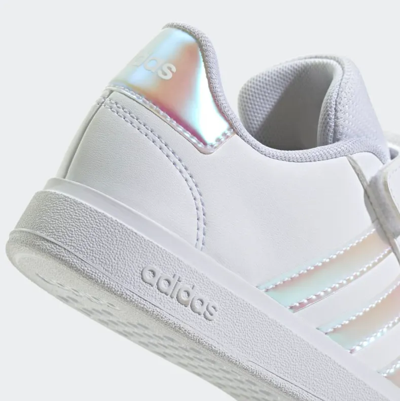 Adidas Girls Trainer Grand Court 2.0 White / Iridescent