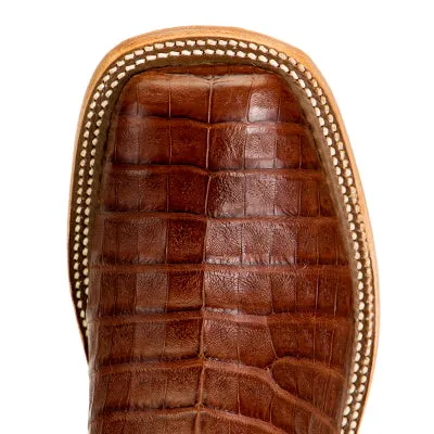 Anderson Bean Men's Tobacco Caiman Crocodile Belly S3014