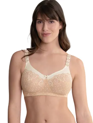 Anita Belvedere Mastectomy Bra Wireless Post Operative Bra, Powder Peach | Beige Anita Mastectomy Bra | Peach Anita Belvedere Post Mastectomy Bra