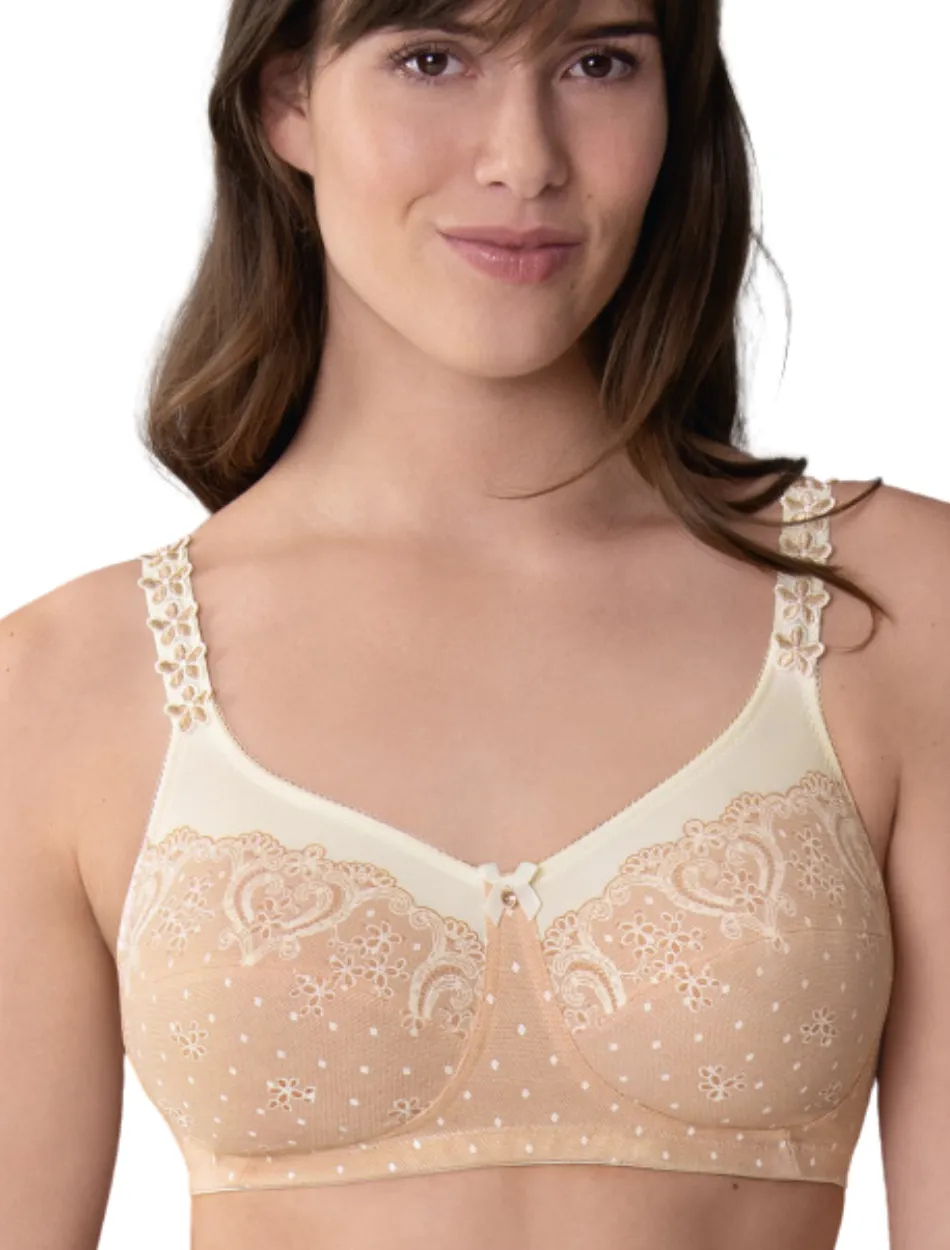 Anita Belvedere Mastectomy Bra Wireless Post Operative Bra, Powder Peach | Beige Anita Mastectomy Bra | Peach Anita Belvedere Post Mastectomy Bra