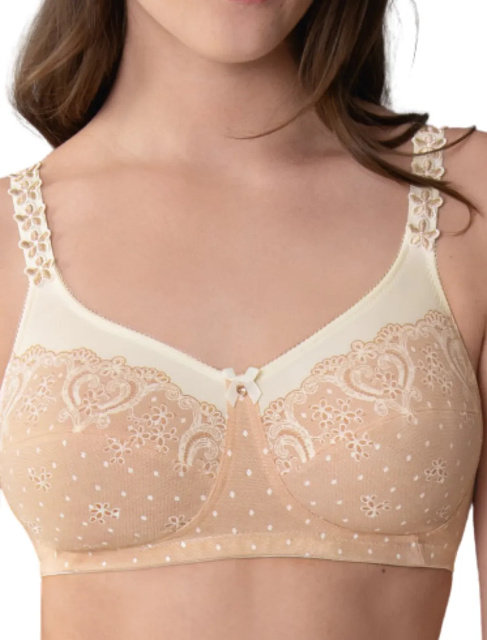 Anita Belvedere Mastectomy Bra Wireless Post Operative Bra, Powder Peach | Beige Anita Mastectomy Bra | Peach Anita Belvedere Post Mastectomy Bra