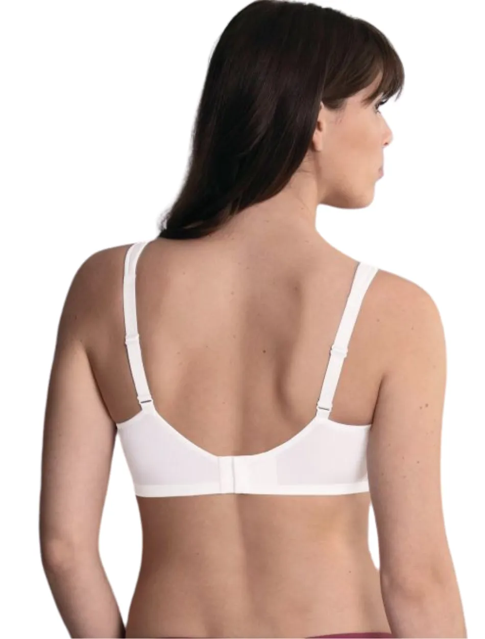 Anita Orely Mastectomy Bra Wireless Post Operative Bra, White | White Mastectomy Bra | Anita Orely Post Mastectomy Bra