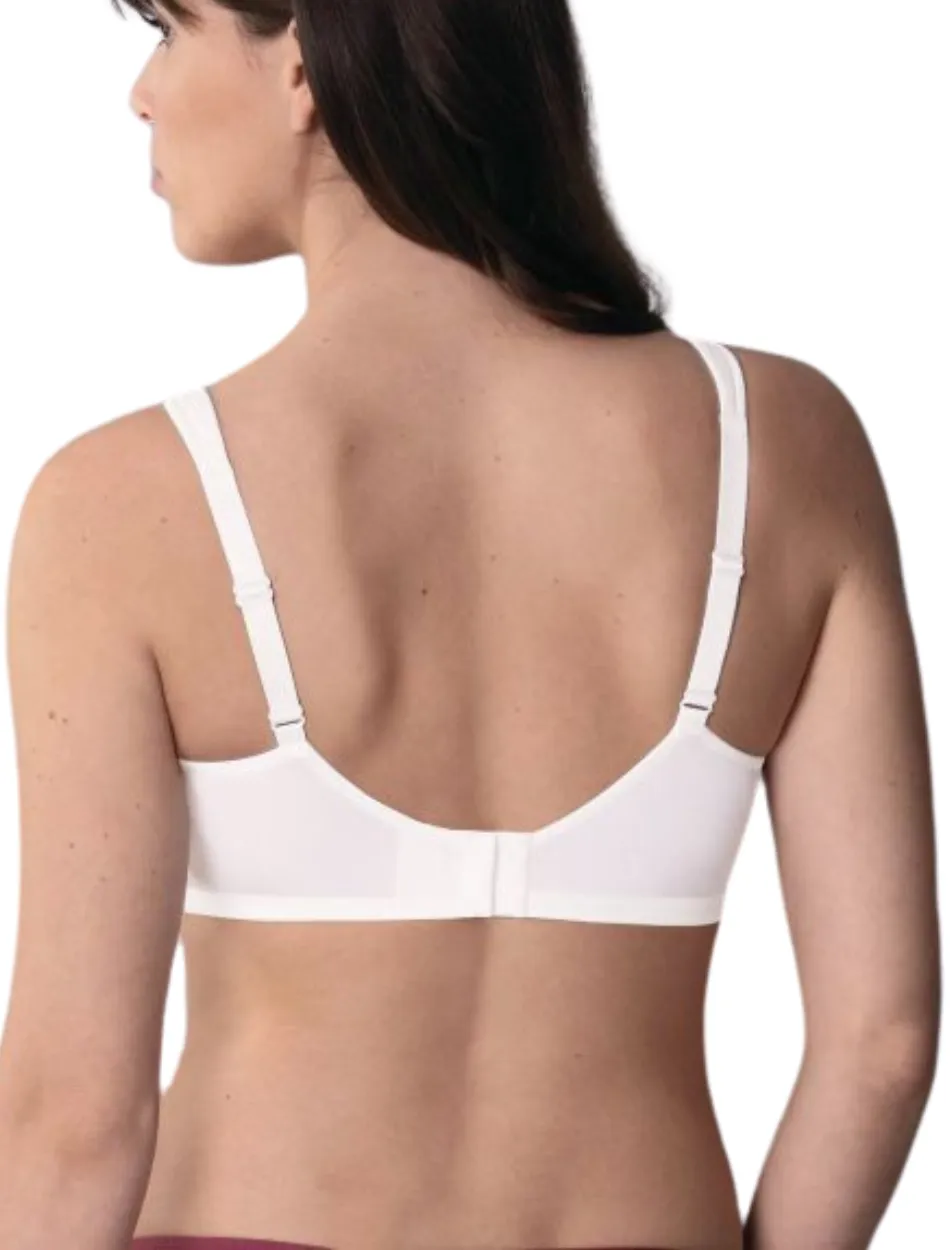 Anita Orely Mastectomy Bra Wireless Post Operative Bra, White | White Mastectomy Bra | Anita Orely Post Mastectomy Bra