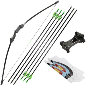 Archery Takedown Recurve Bow and Arrow Set for Kid Youth Teens Outdoors Sports