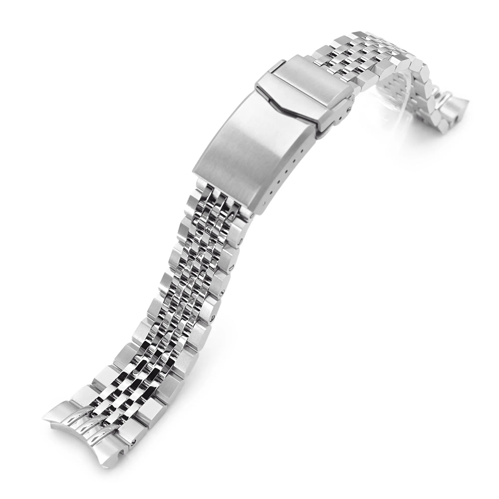 Asteroid for Seiko 5 Sports 40mm V-Clasp, Brushed with Polished Center