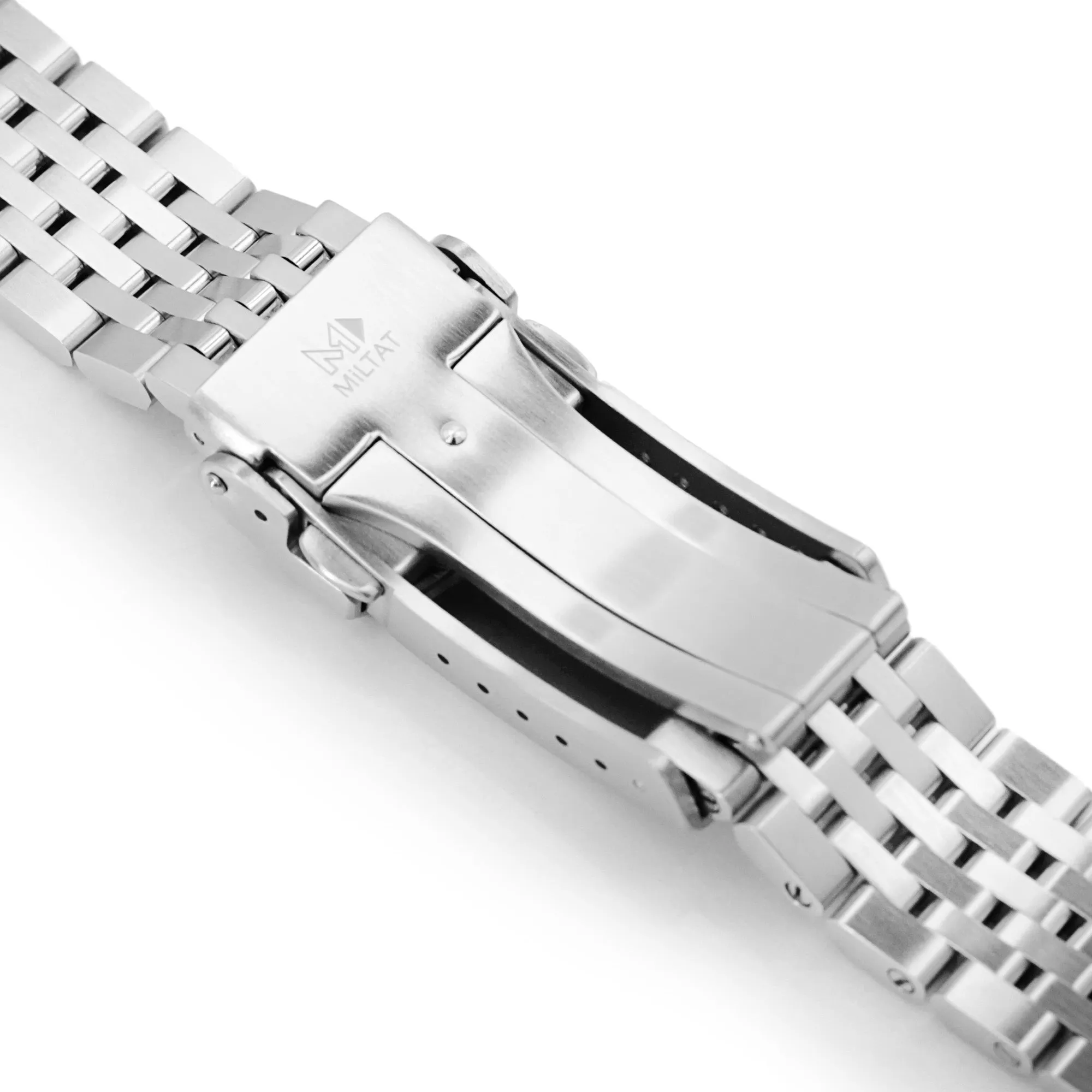 Asteroid for Seiko 5 Sports 40mm V-Clasp, Brushed with Polished Center