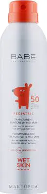 BABE PEDIATRIC TRANSPARENT SUNSCREEN WET SKIN SPF 50  - 200 ML