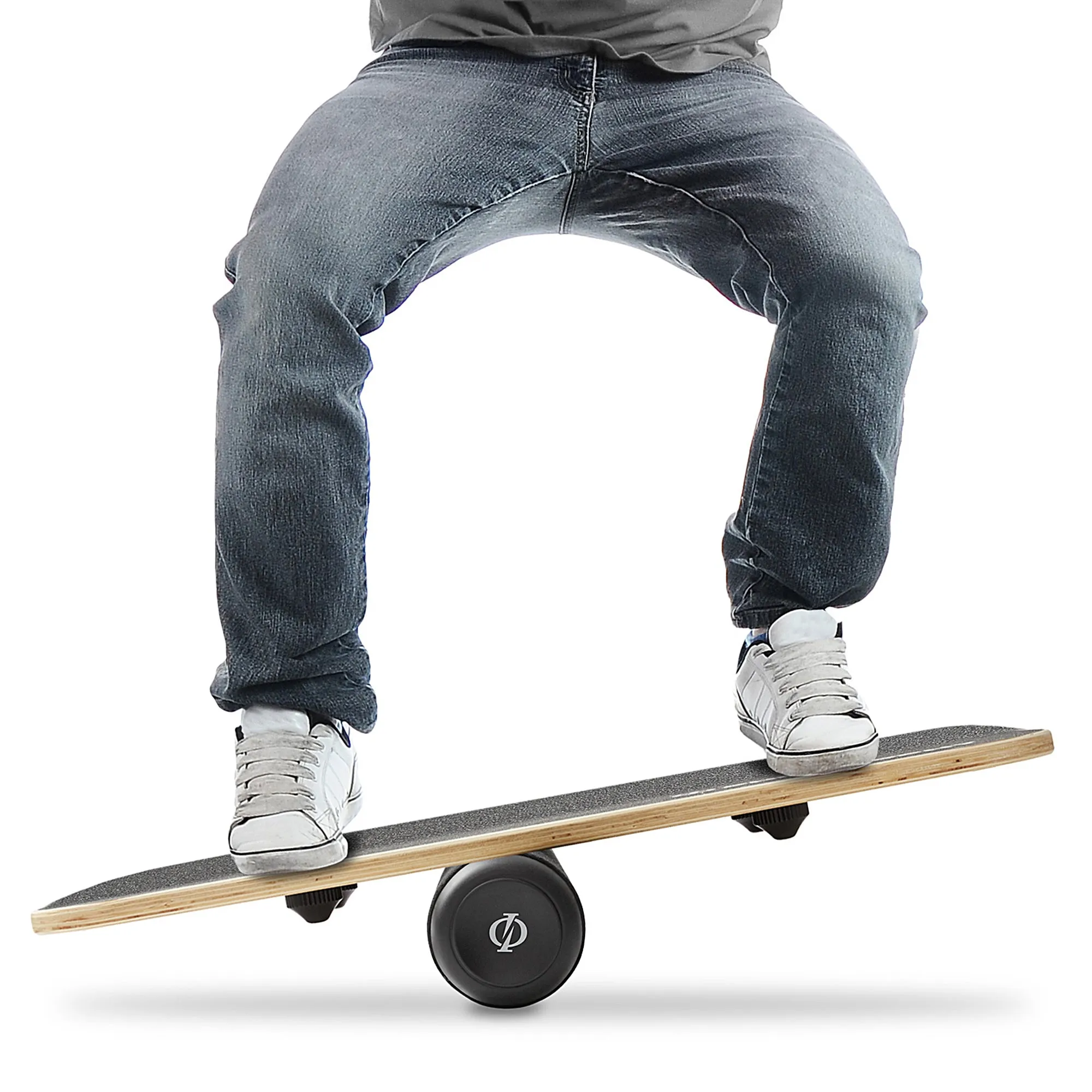 Balance Board - Wooden Balance Trainer with Adjustable Stoppers