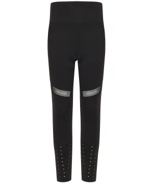 Black - Kids panelled leggings