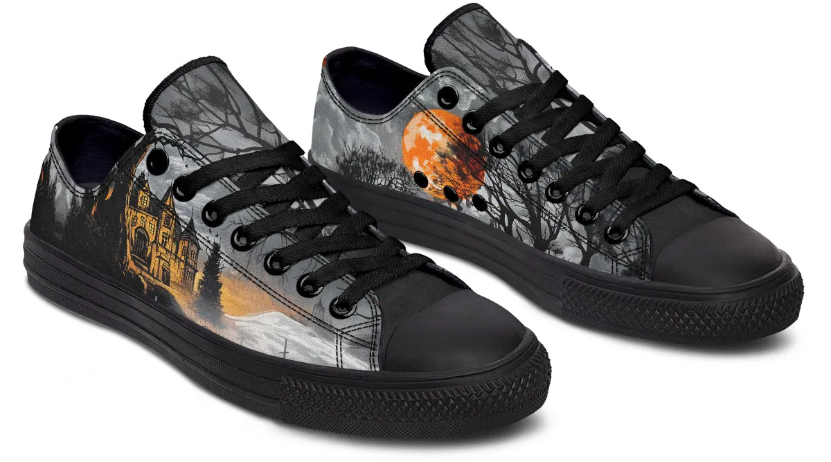 Blood Moon Manor Low Tops - Classic Premium Canvas Shoes with Comfortable and Durable Soles