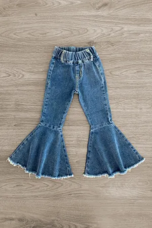 Blue Denim Bell Bottom Jeans