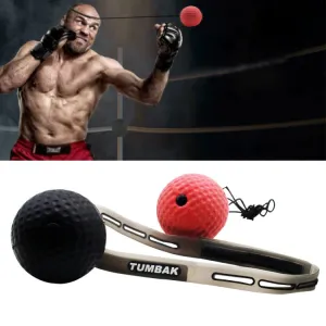 BONSEM Head-mounted PU Leather Fight Club Training Adults Boxing Elastic Ball