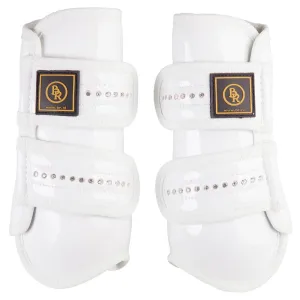 BR Pro Max Patent Leather Tendon Boots with Crystals