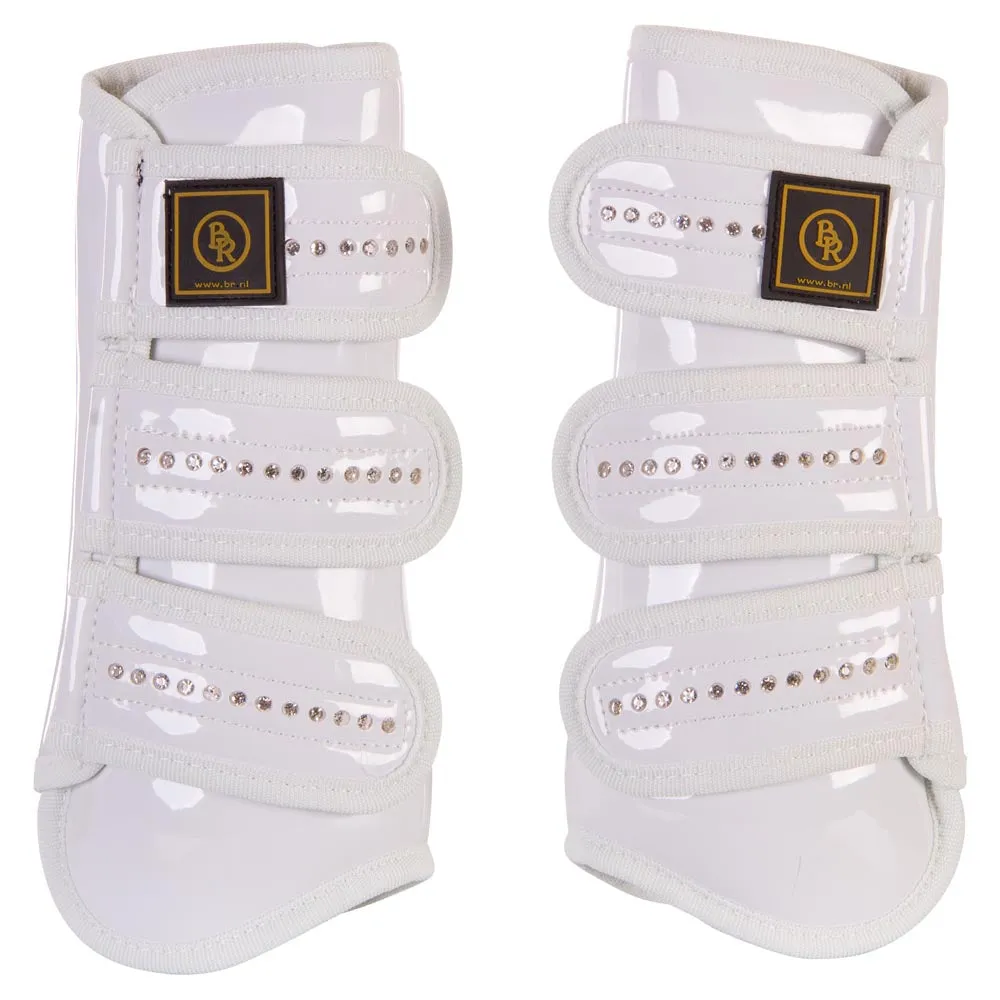 BR Pro Max Patent Leather Tendon Boots with Crystals