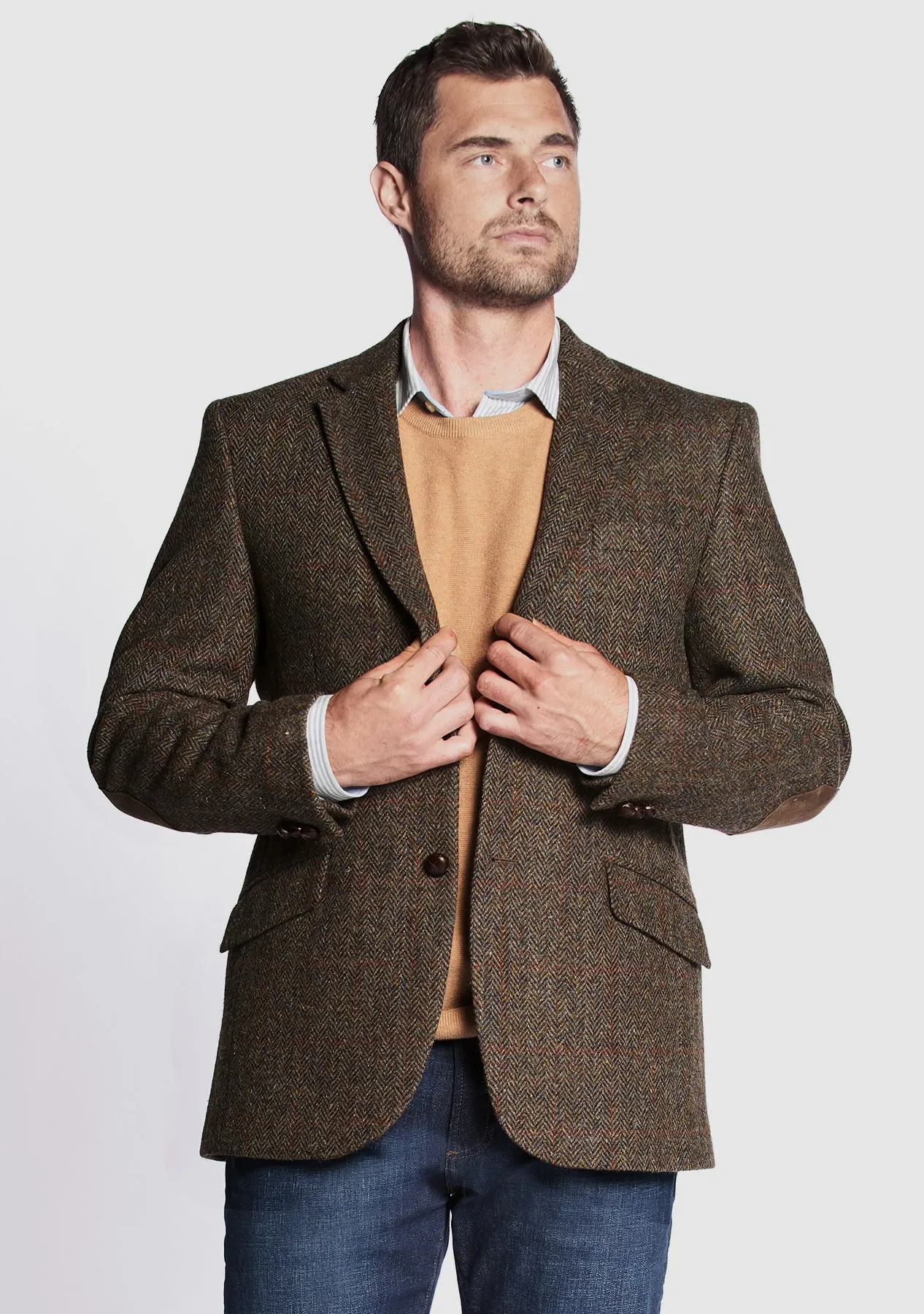 Bucktrout Brown Check Harris Tweed Patrick Jacket