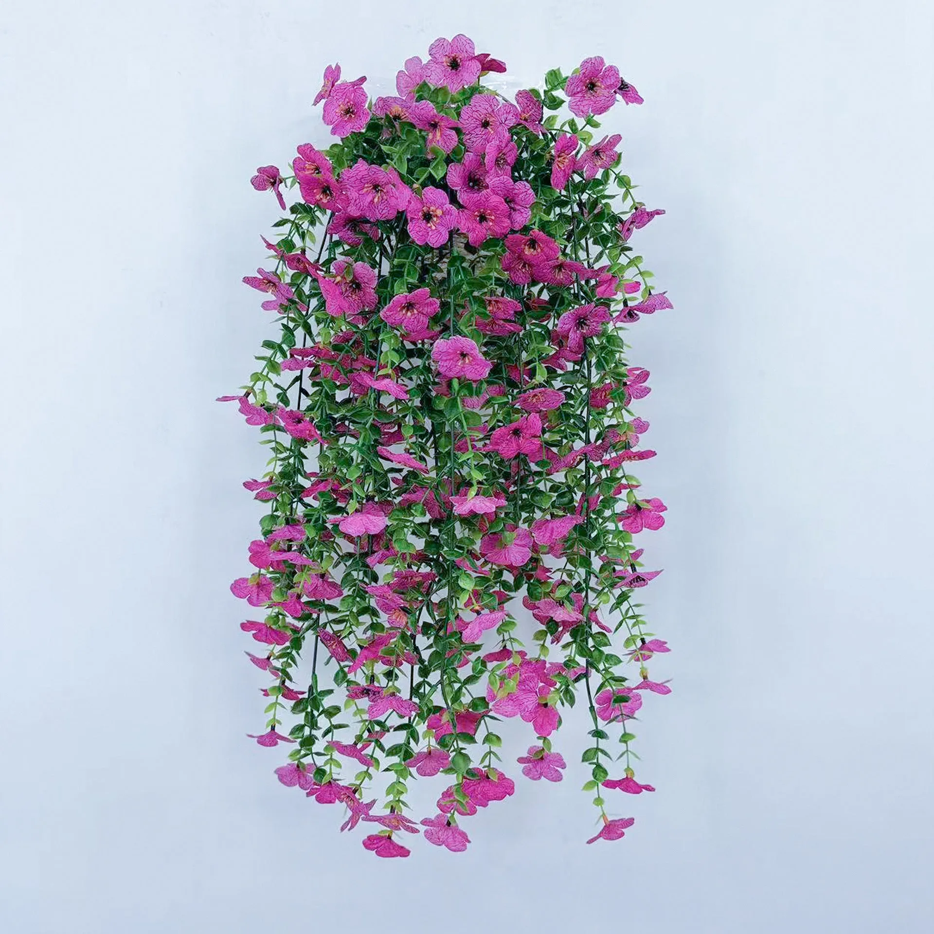 Bulk 2pcs Artificial Hanging Flowers Plants UV Resistant for Outdoor Fall Decoration Wholesale