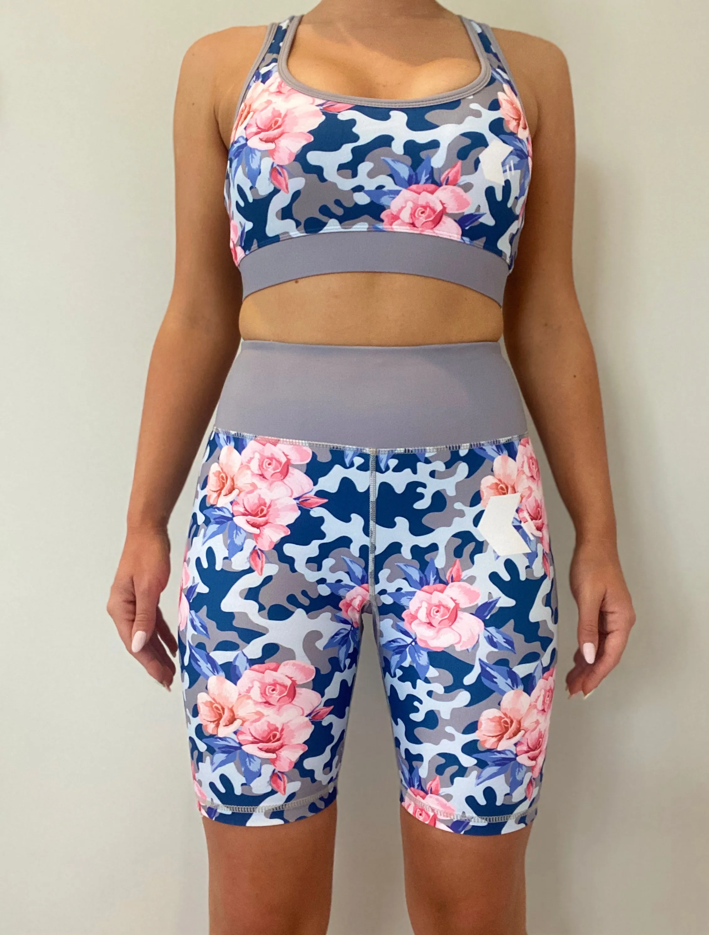 Camo and Flower Sports Bra