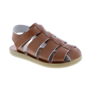 Captain Fisherman Kid's Sandal - Tan Leather