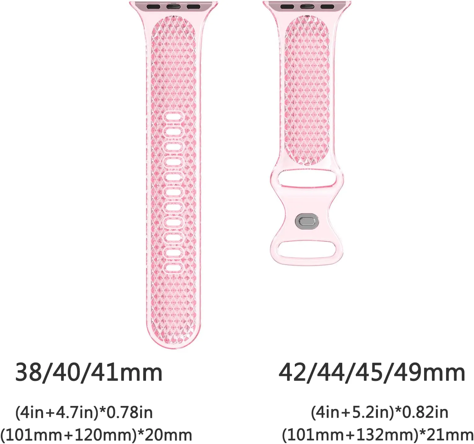 ClearGlide JellyGroove Silicone Sport Band For Apple Watch Multiple Colors Available