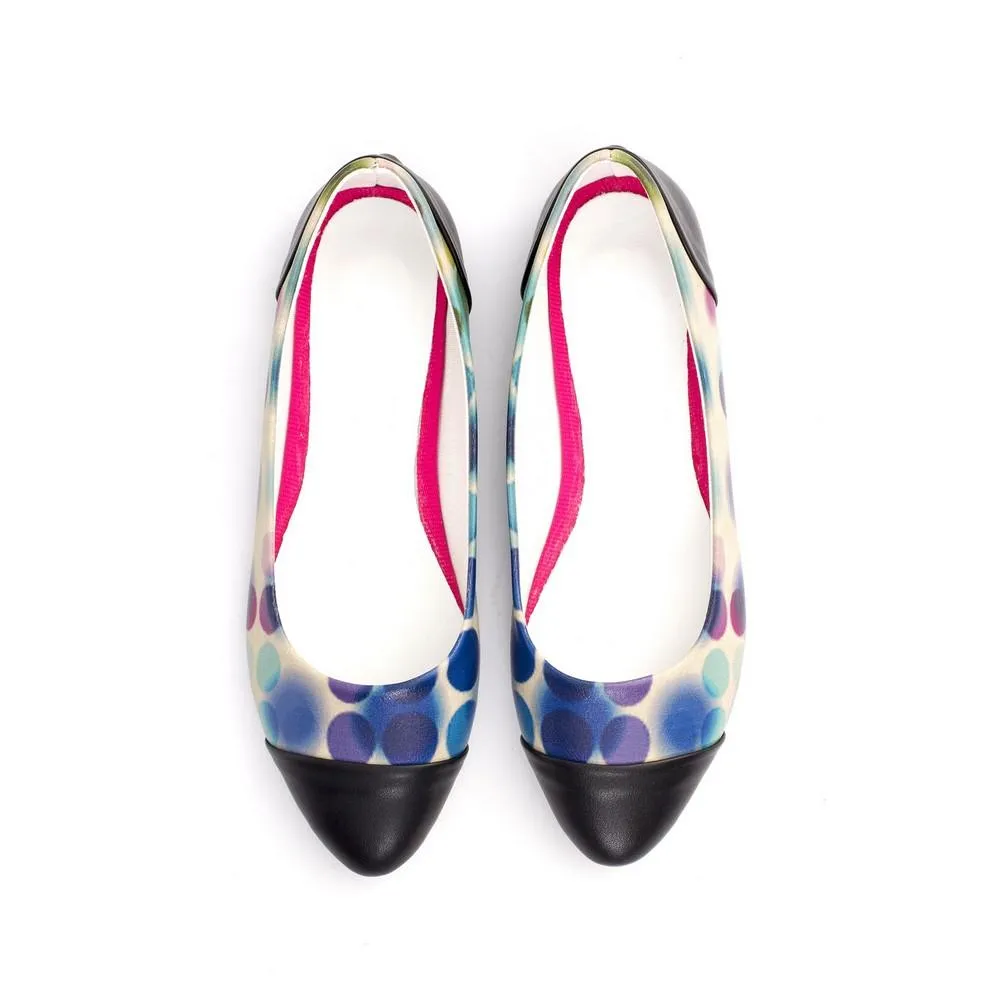 Colored Dots Ballerinas Shoes NMS108