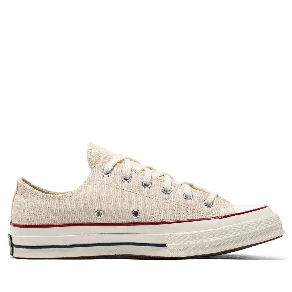 Converse Chuck 70 Low - Canvas Parchment/Garnet