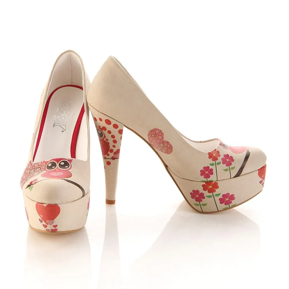 Cute Owl Heel Shoes PLT2055