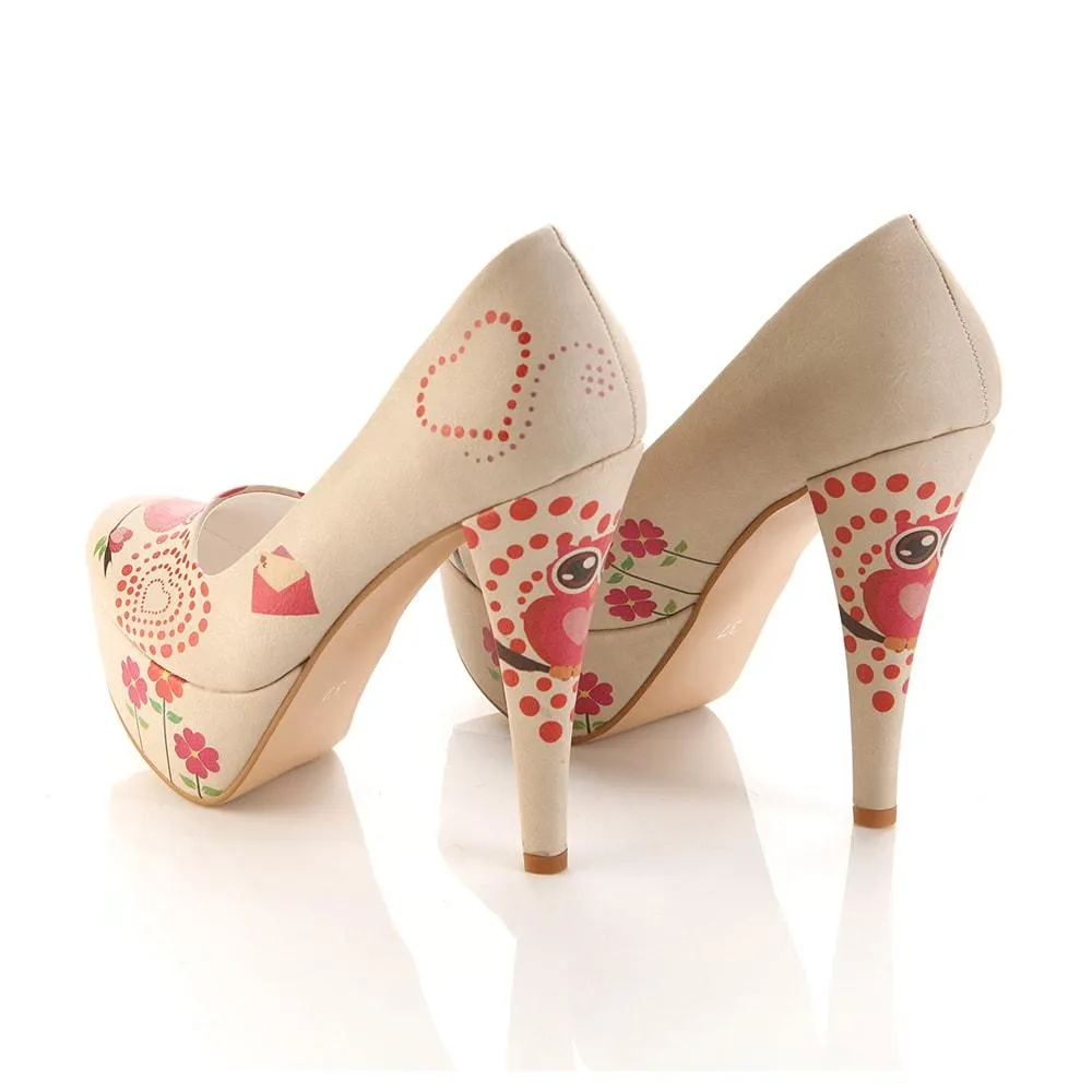 Cute Owl Heel Shoes PLT2055