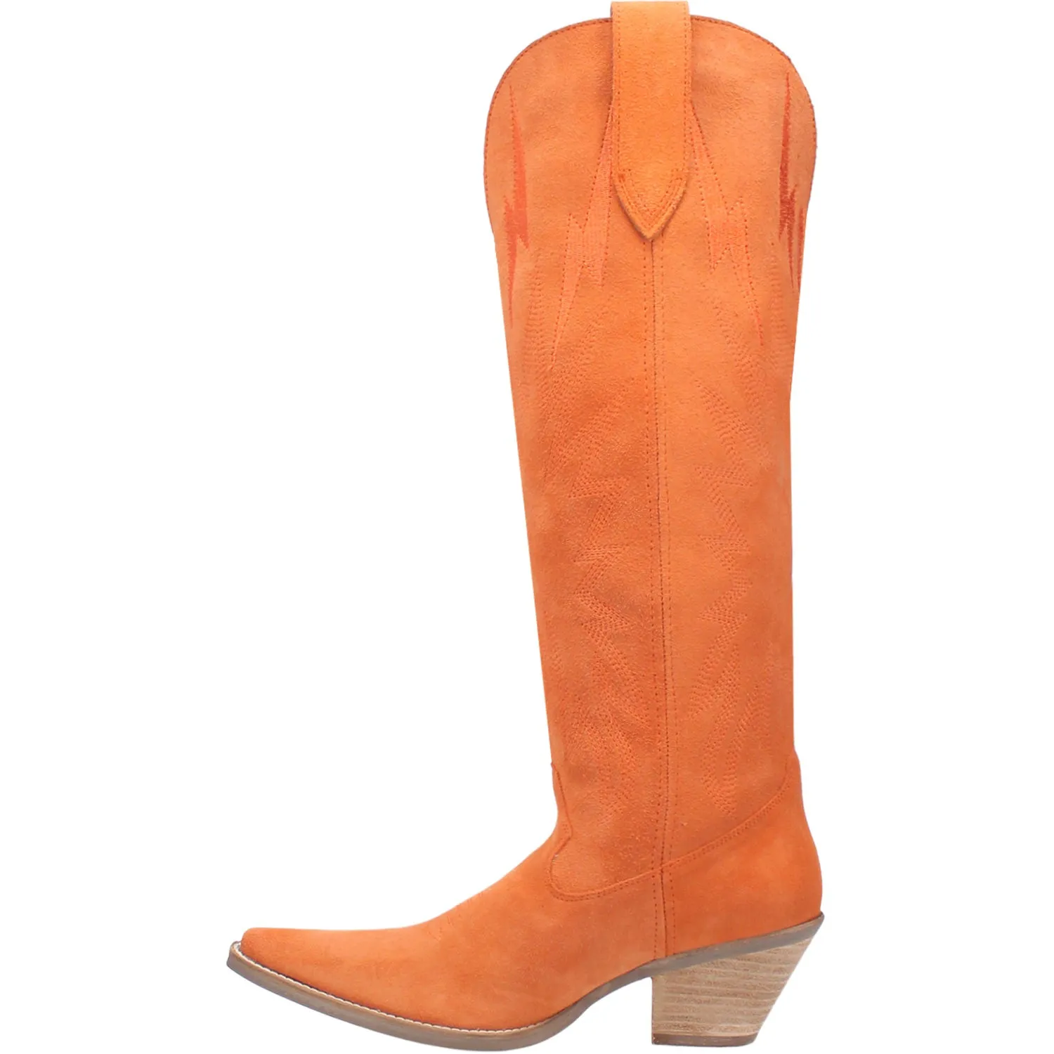 Dingo Womens Thunder Road Orange Suede Fashion Boots