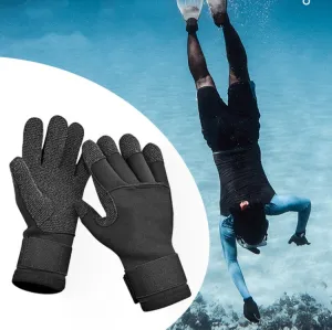 DIVESTAR 5mm Non-slip Wear-resistant Gloves Stab-resistant Diving Gloves, Size: L