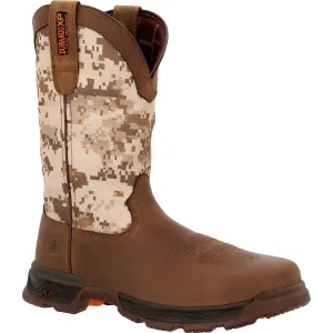 Durango Mens Ranger XP ST WP Dusty Brown/Camo Leather Work Boots