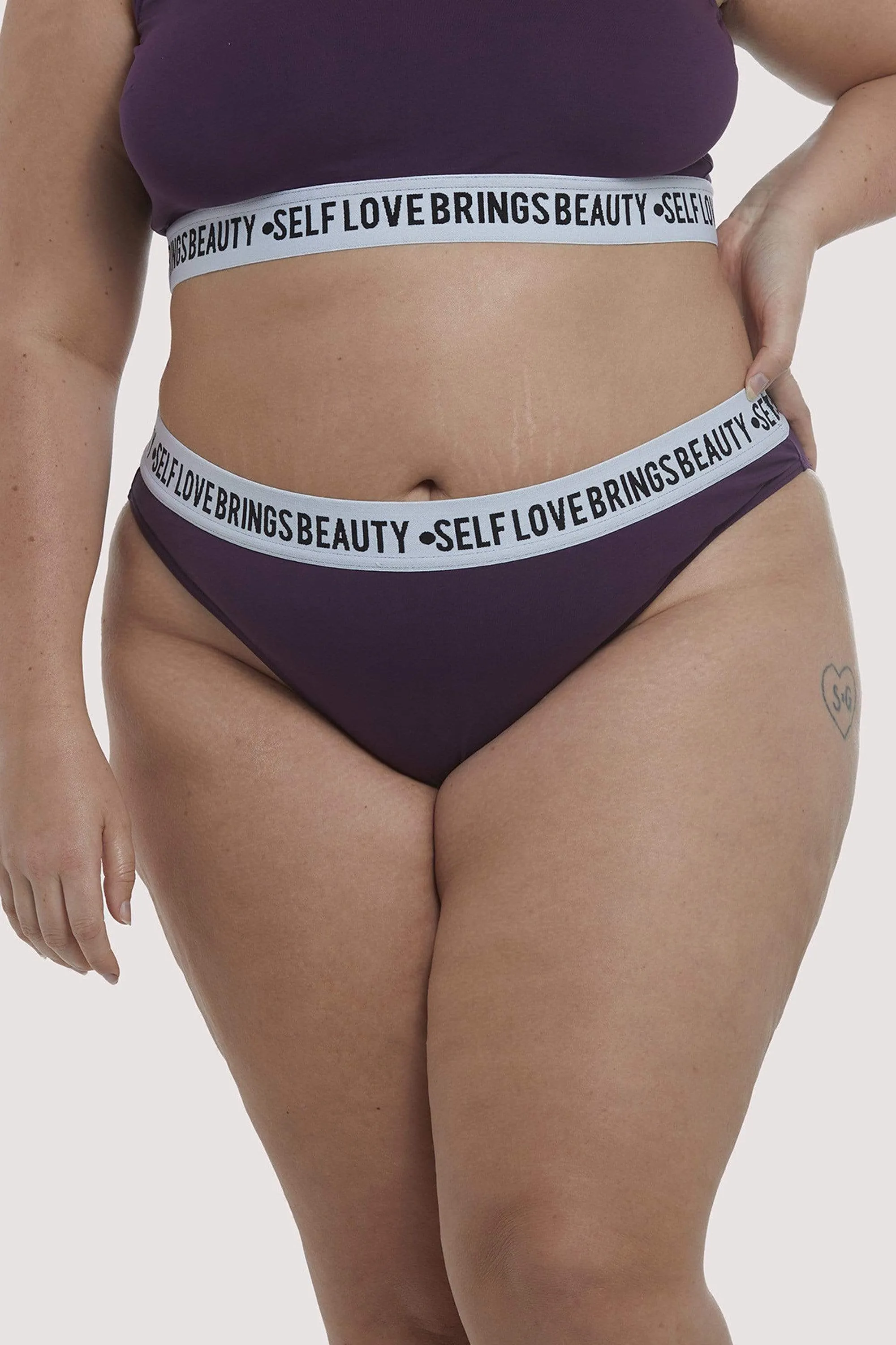 Felicity Hayward Self Love Purple Curve Brief