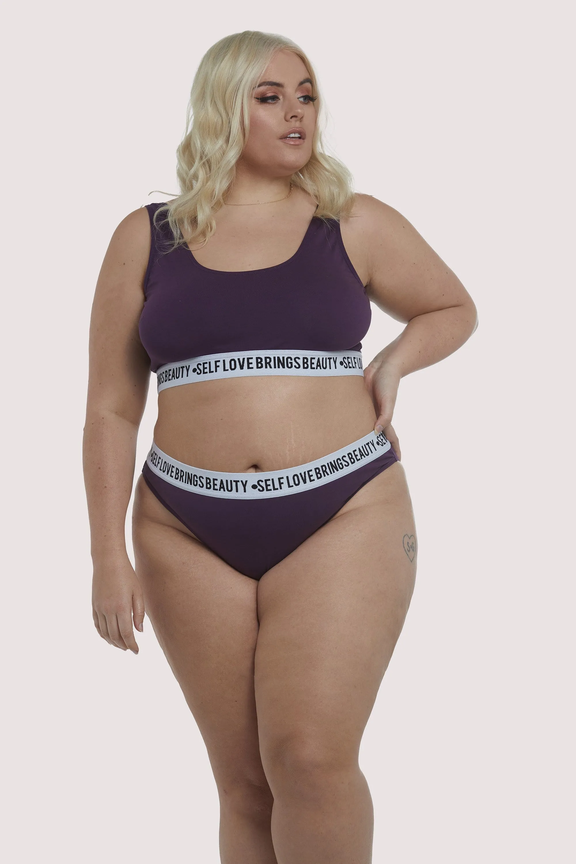 Felicity Hayward Self Love Purple Curve Brief