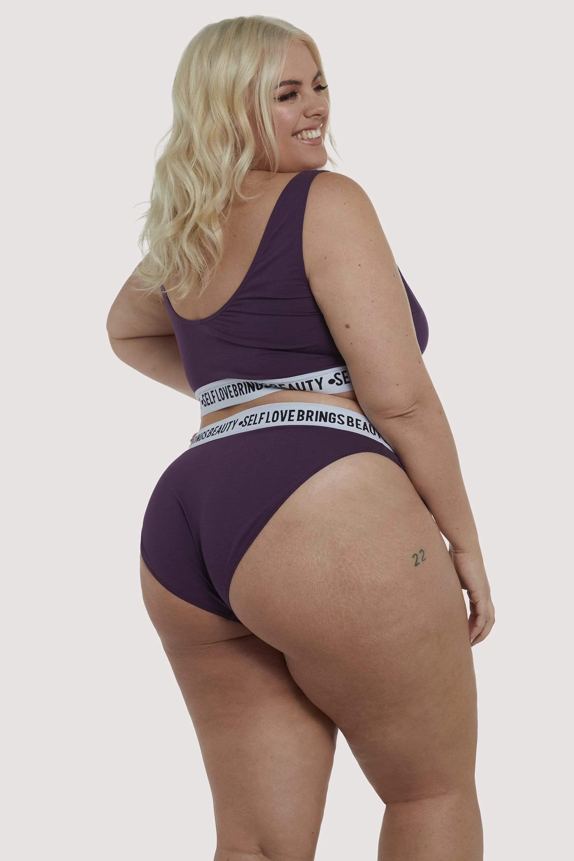 Felicity Hayward Self Love Purple Curve Brief