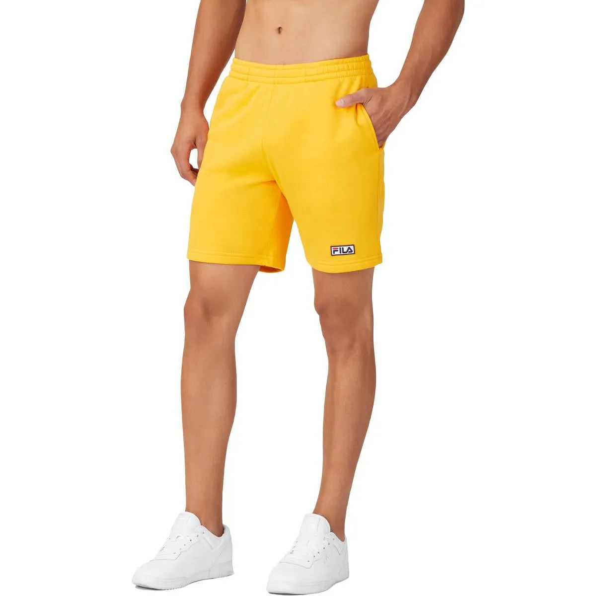 Fila Kylan Men's Cotton Fleece Athletic Fitness Pull On Shorts