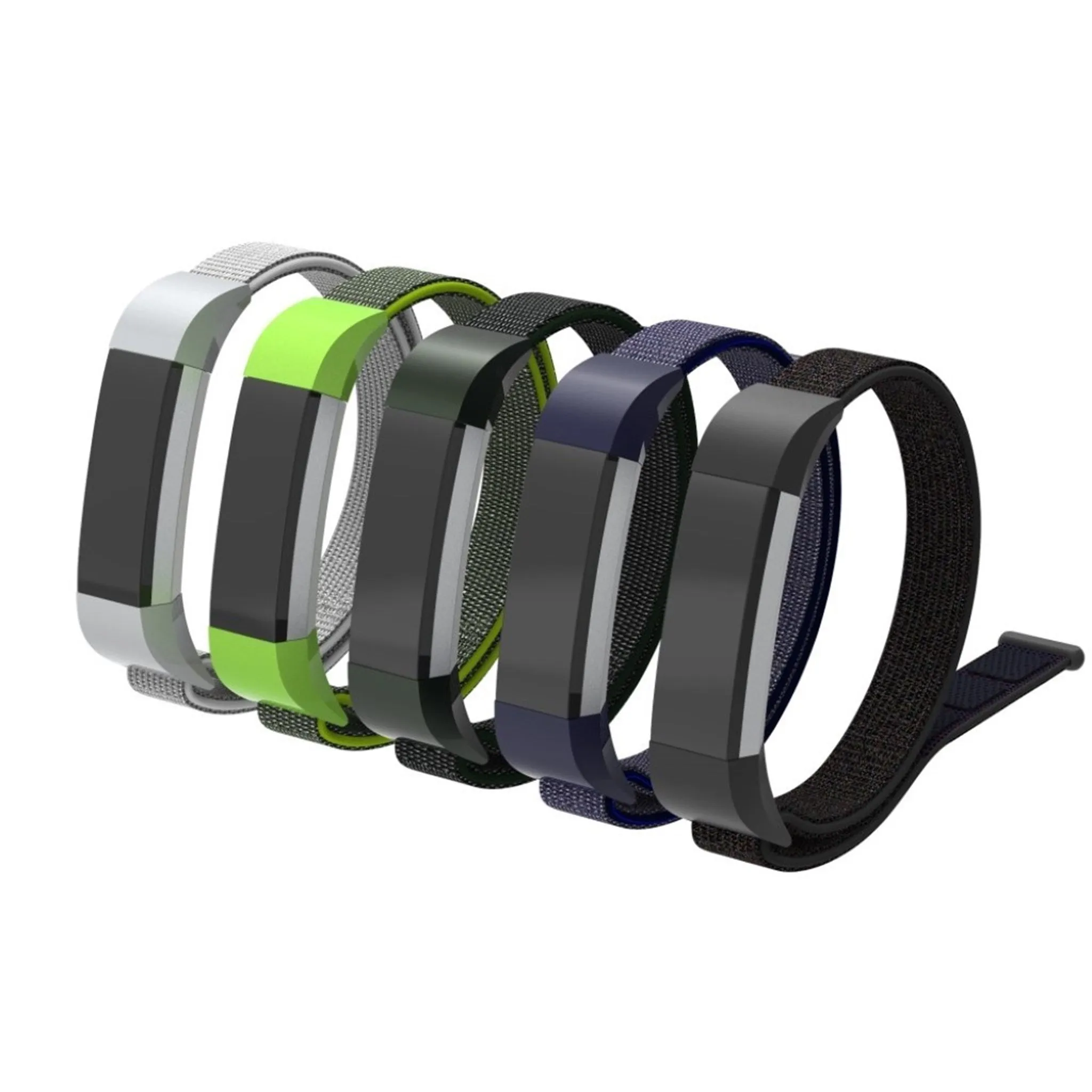 Fitbit Ace velcro closure flexible watch strap - Silver